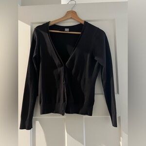 Classic Black Women's Cardigan Sweater